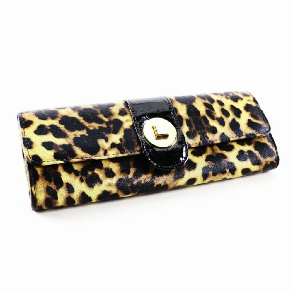 2FOR$30 - NWOT Big Buddha Leopard Print Clutch/Crossbody/Shoulder Bag